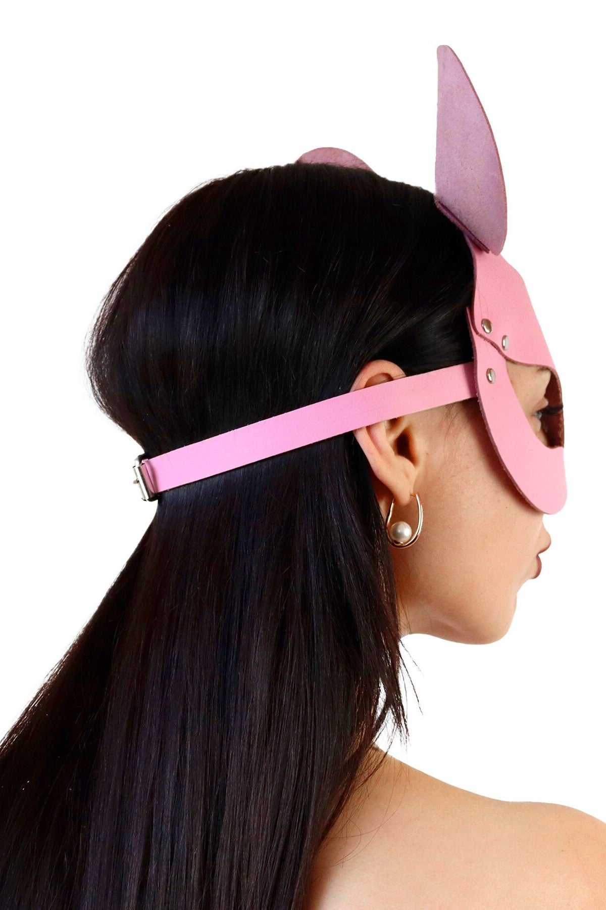 Кожаная маска Mouse rose SO9652