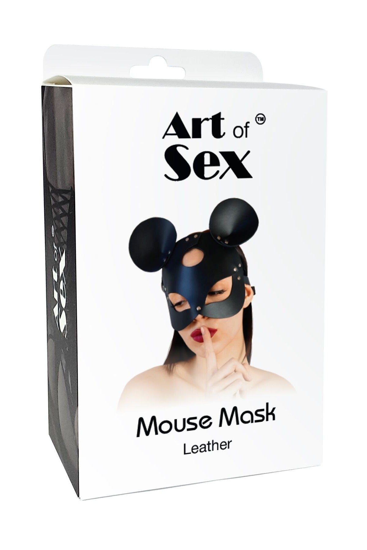 Кожаная маска Mouse white SO9651