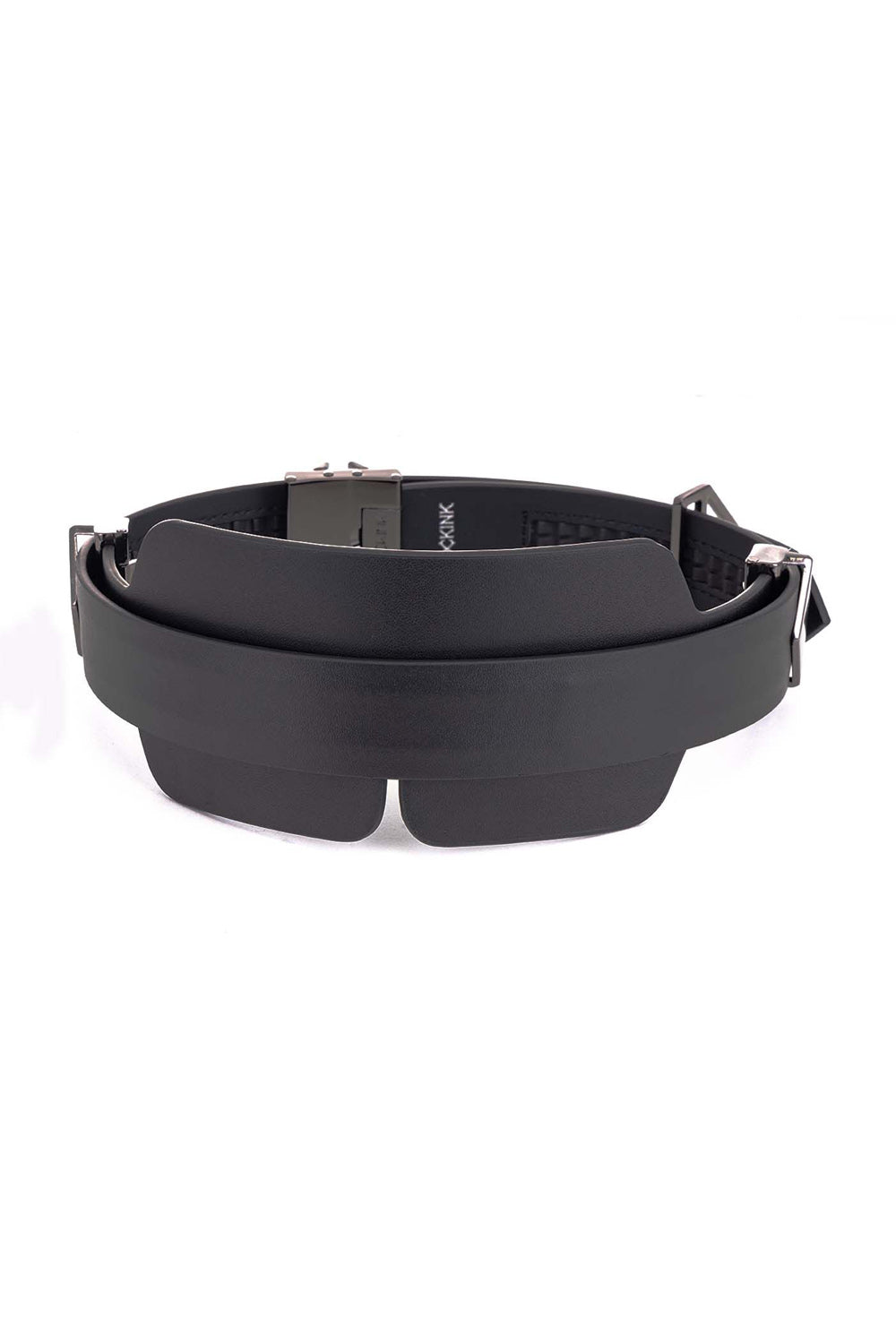 Шкіряна маска на очі Blindfold Kit black LOCKINK