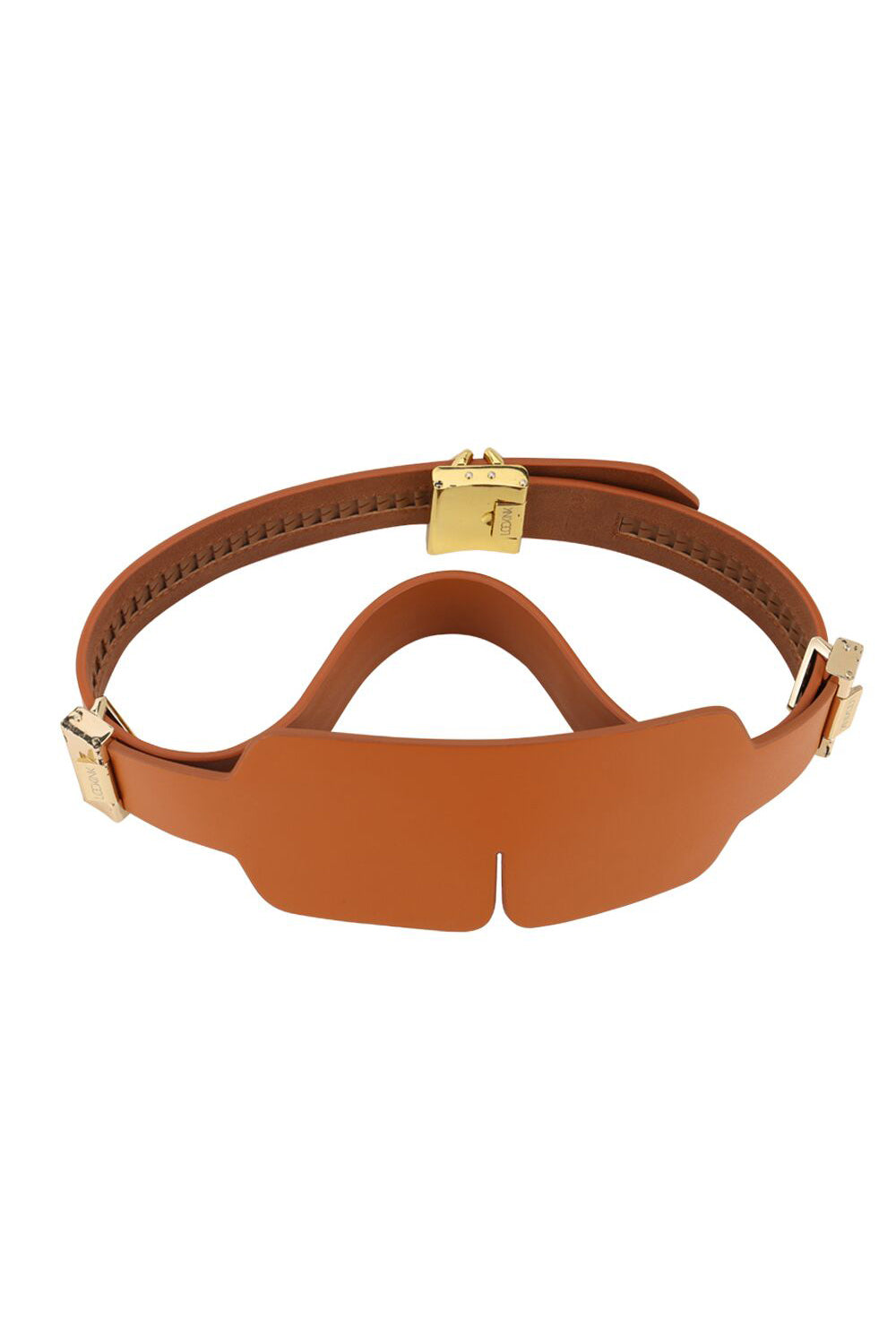 Шкіряна маска на очі Blindfold Kit brown LOCKINK