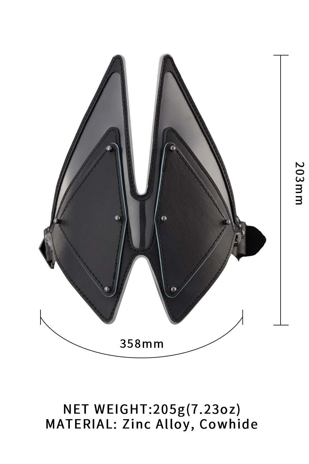 Шкіряна маска на очі Vixen Blindfold black LOCKINK