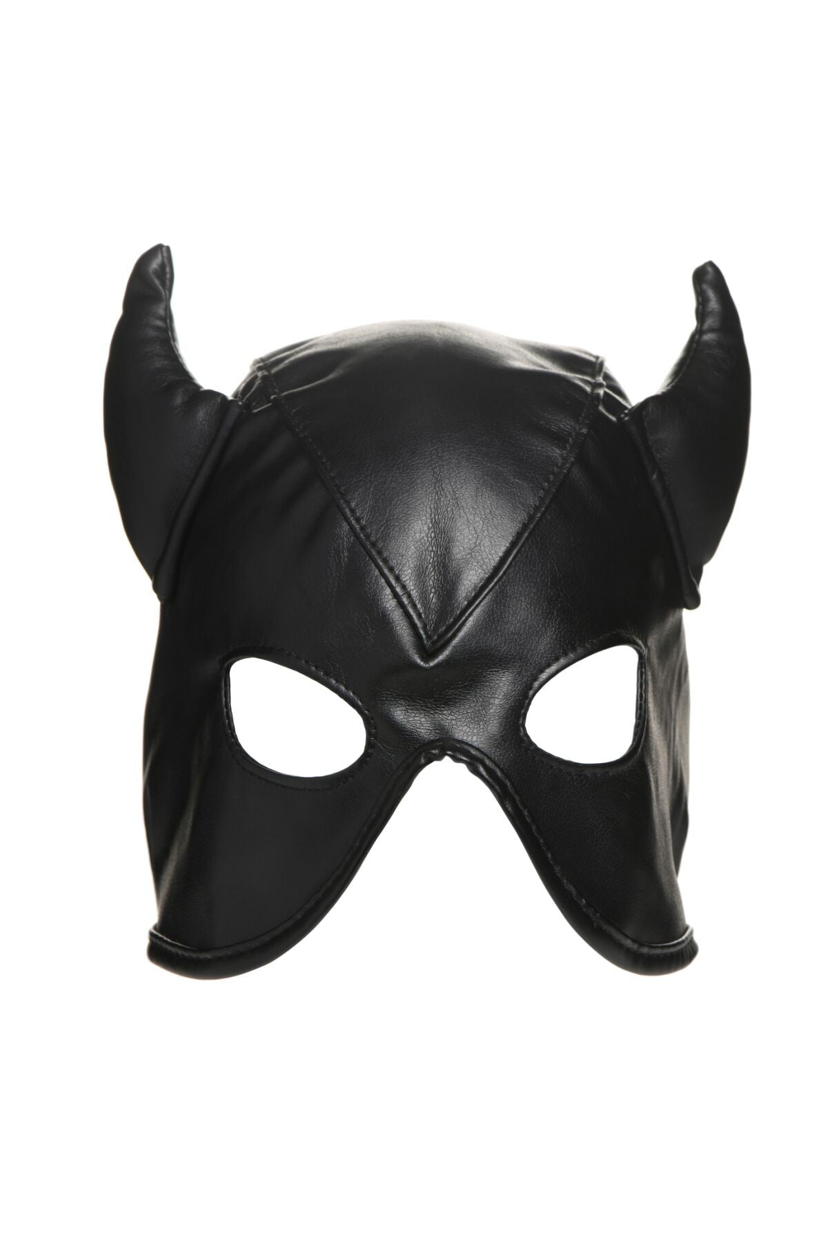 Маска з рогами Dungeon Demon Bondage Mask with Horns black Master Series