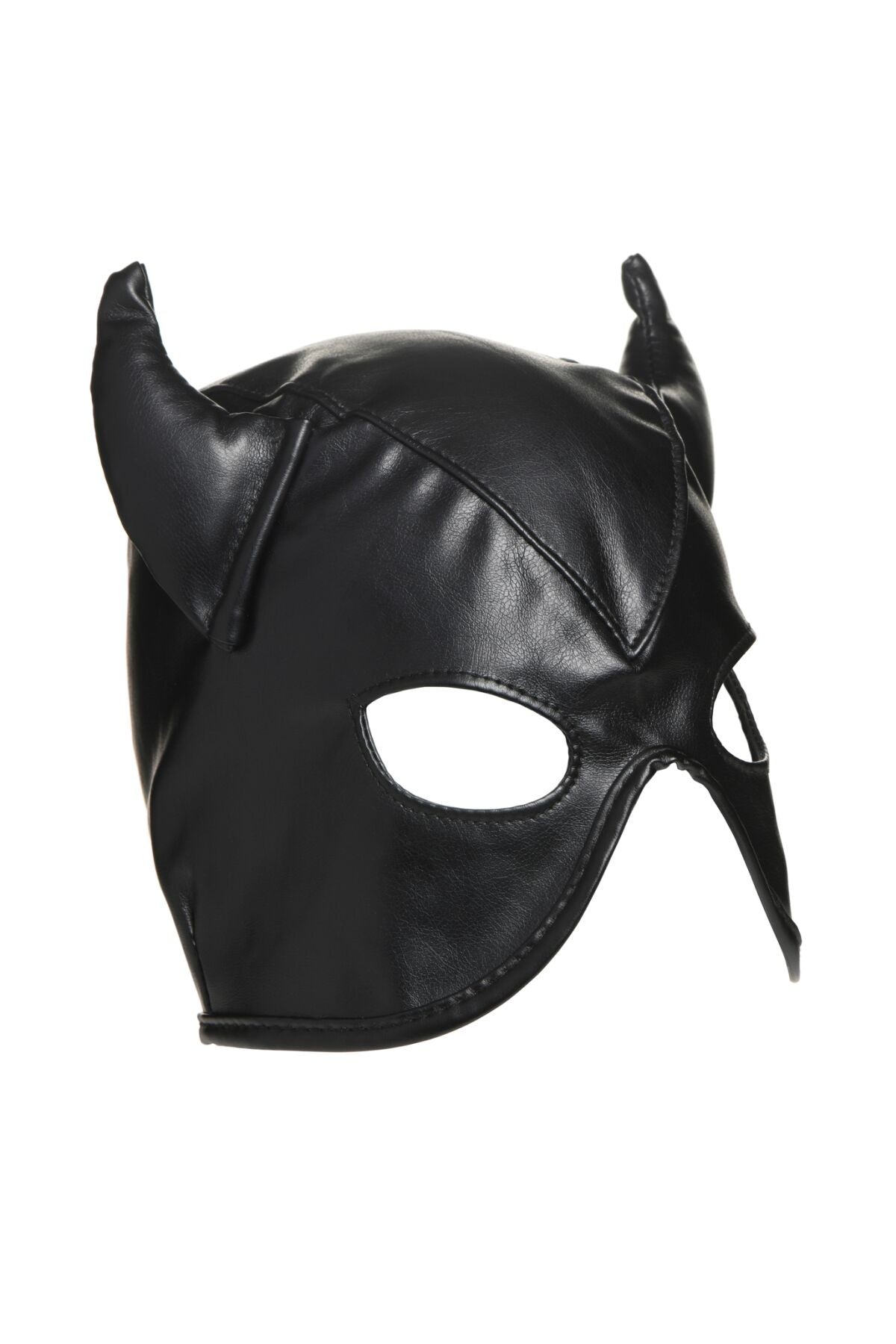 Маска з рогами Dungeon Demon Bondage Mask with Horns black Master Series