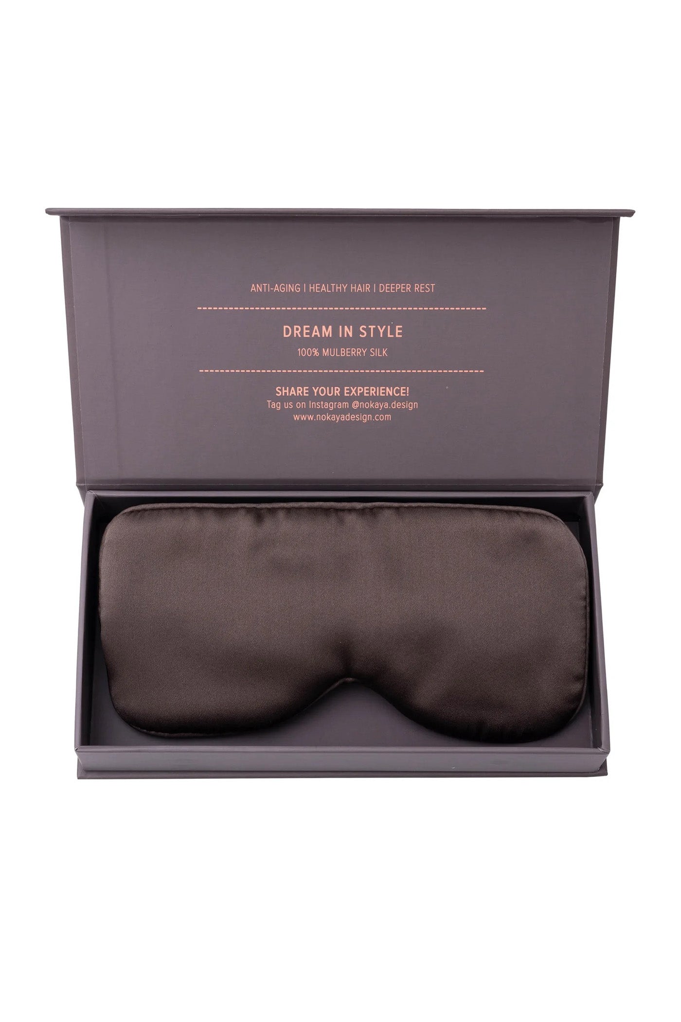 Шелковая маска для сна 250000-50 Silk chocolate