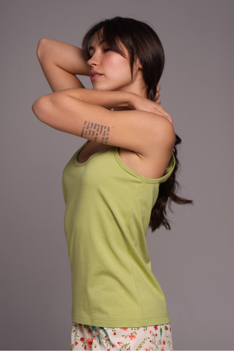 Піжамна майка Прованс 26011 olive