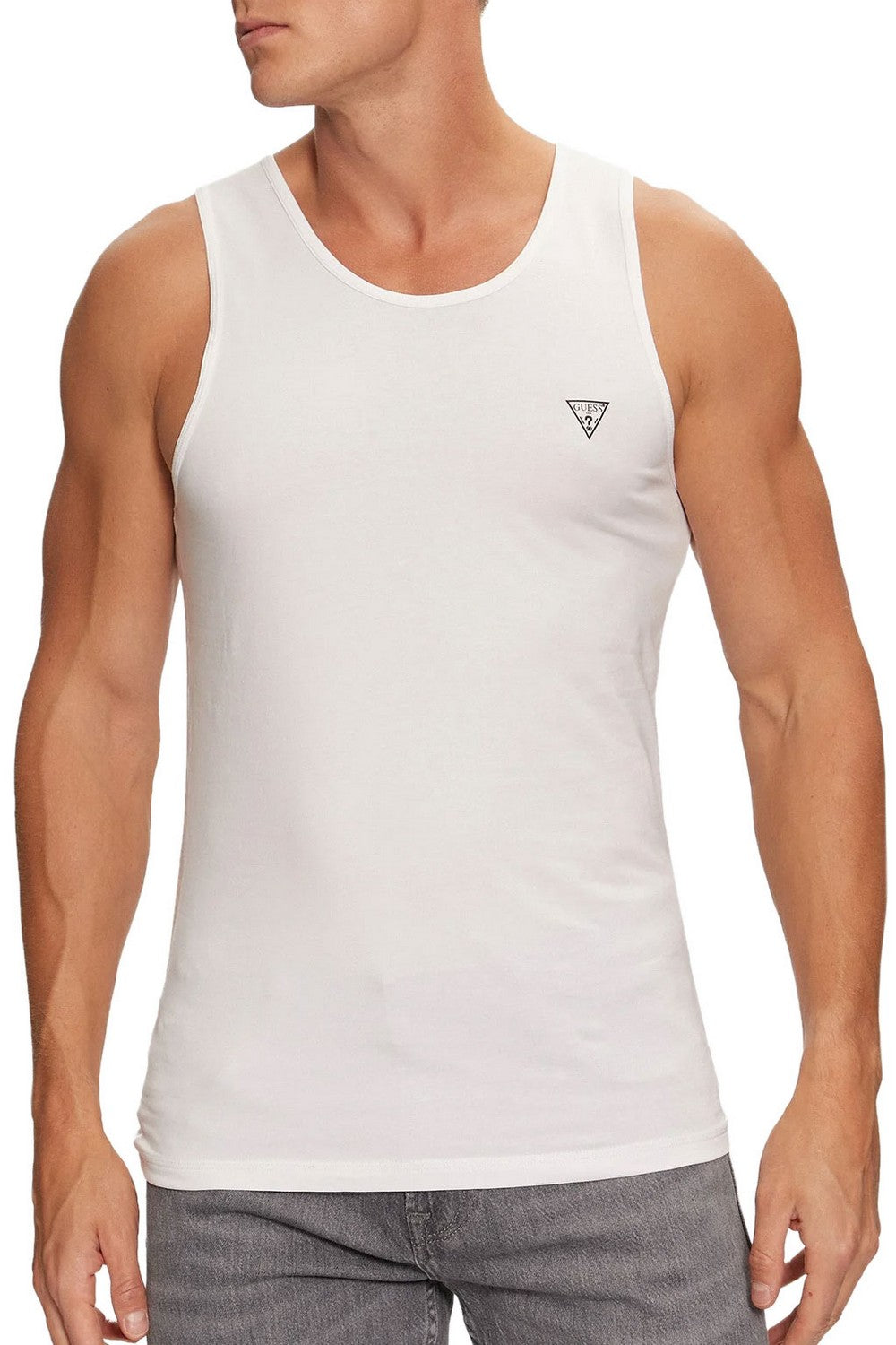 Бавовняна чоловіча майка 240951240 (2 шт.) white