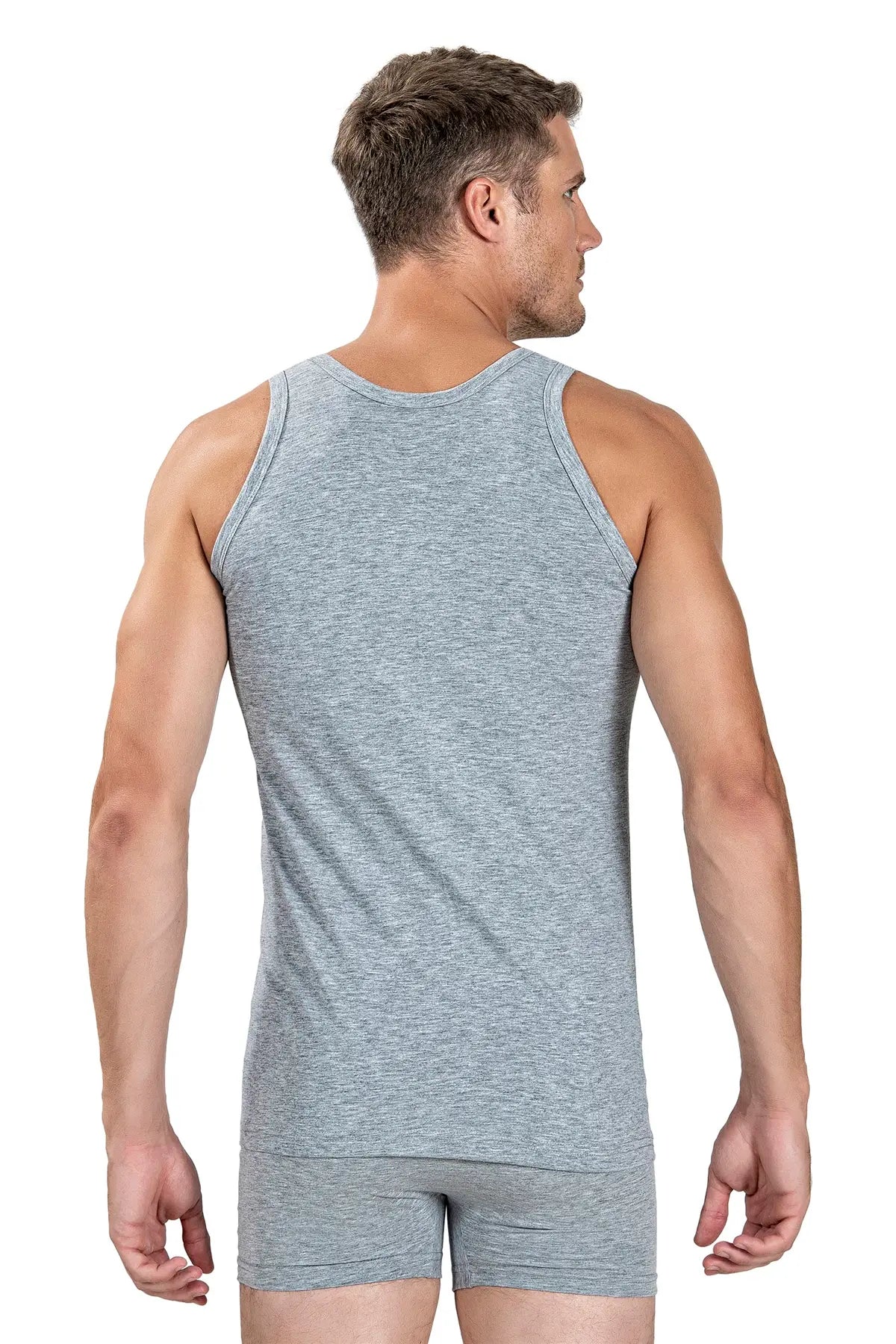 Хлопковая мужская майка 110 grey