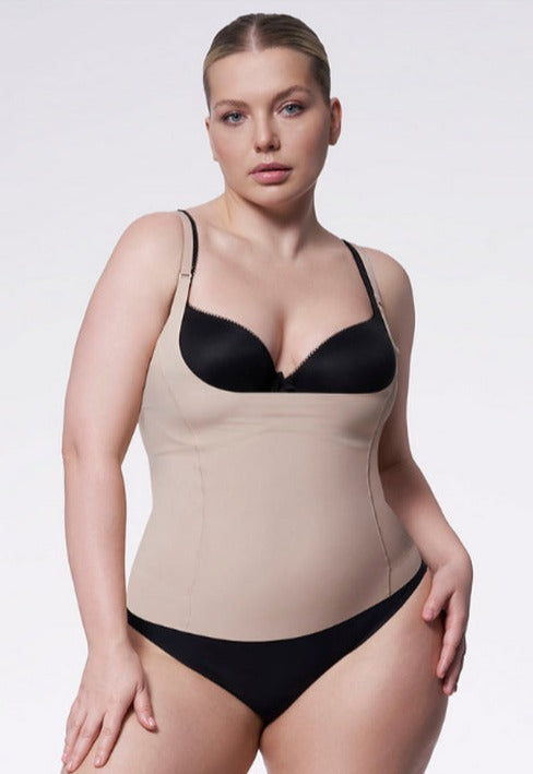 Утягивающая майка с открытой грудью 214