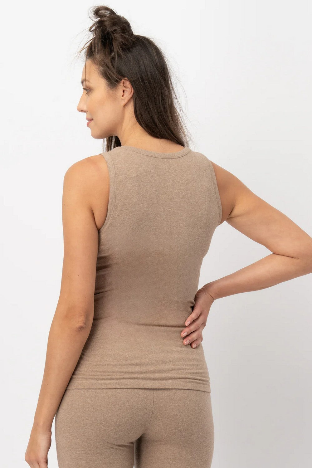 Хлопковая термомайка LVS 729 caramel beige