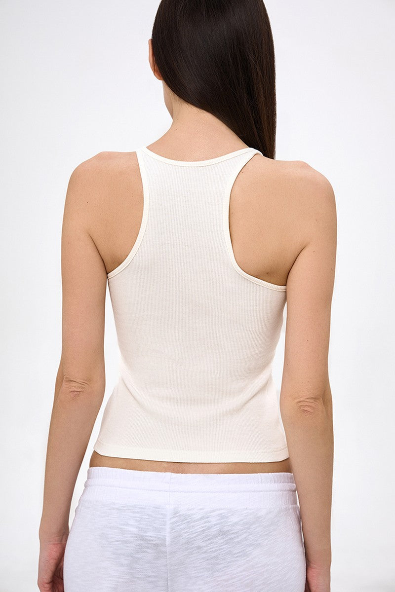 Майка в рубчик L037r Vanda milk