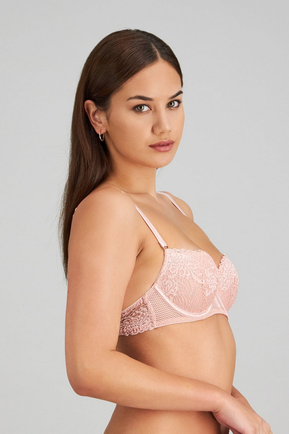 Бюстгальтер балконет на косточках 232066 Adoration rose silver