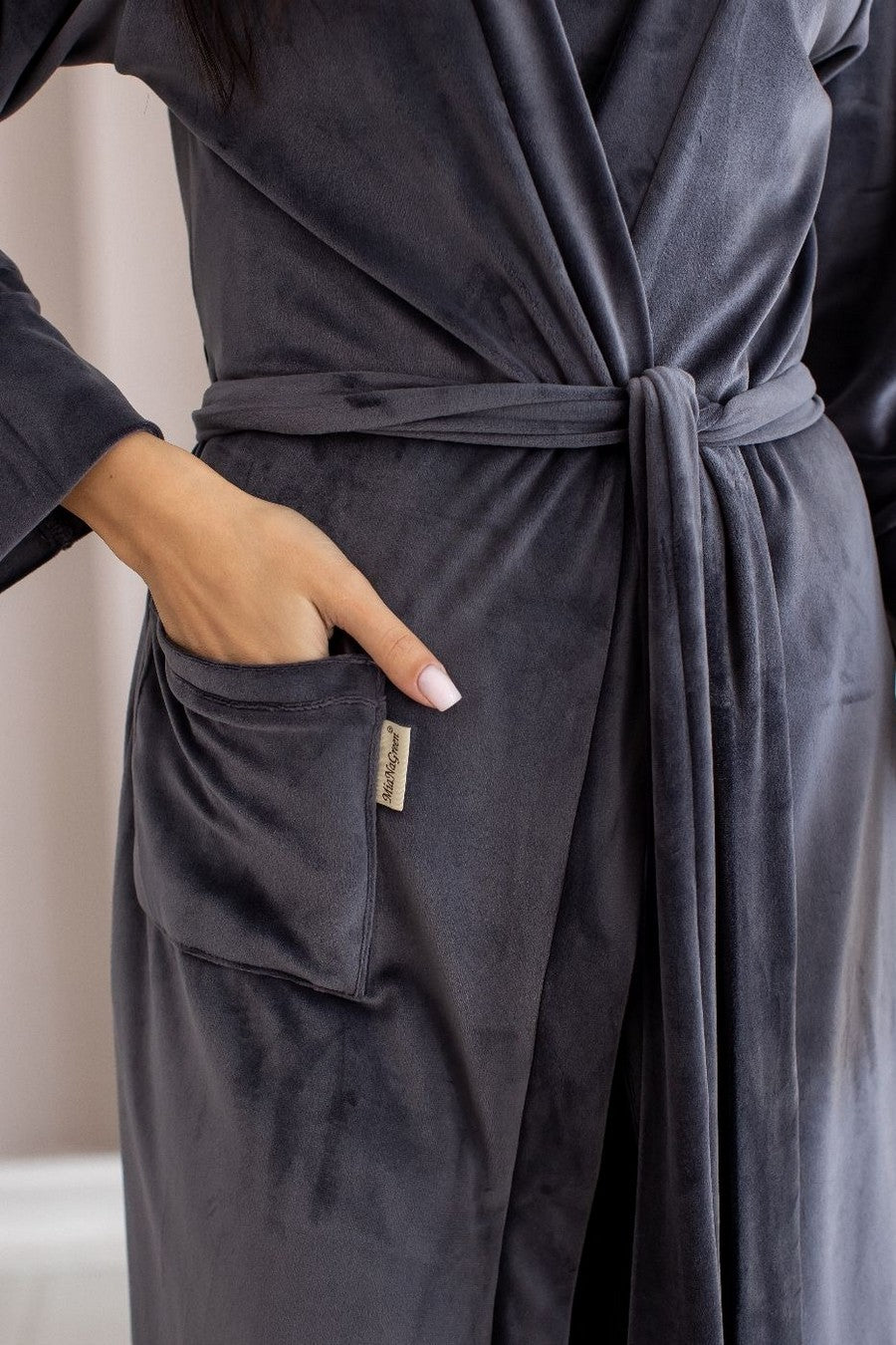 Домашний комплект из велюра Кг1580 graphite