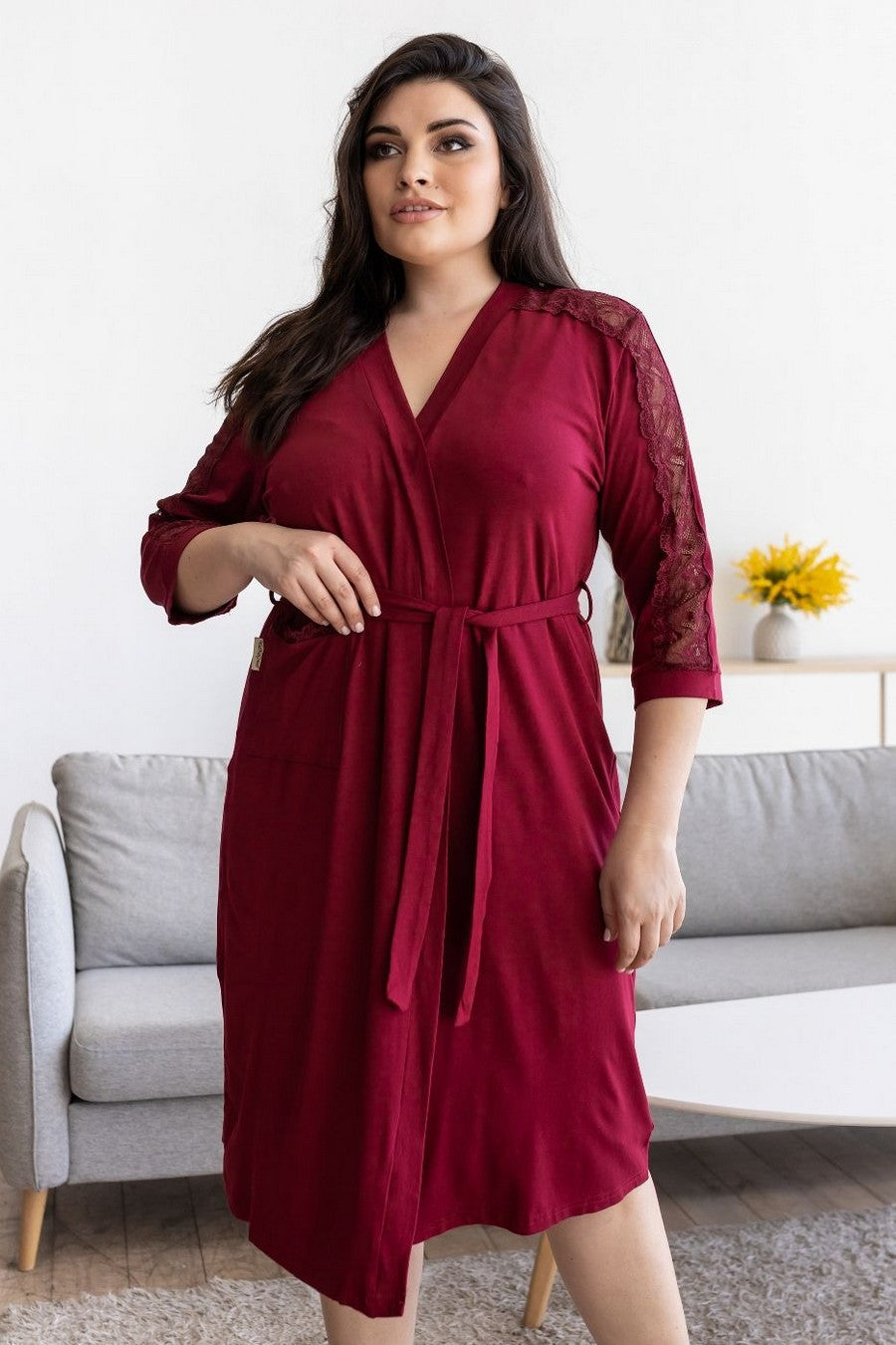 Комплект для дома из вискозы Км1220Н dark red