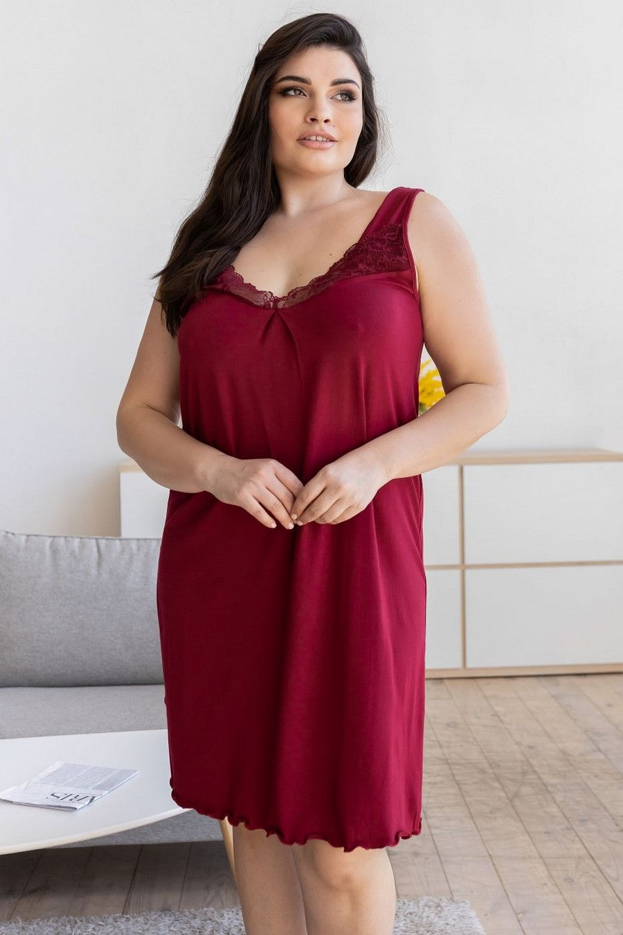 Комплект для дома из вискозы Км1220Н dark red