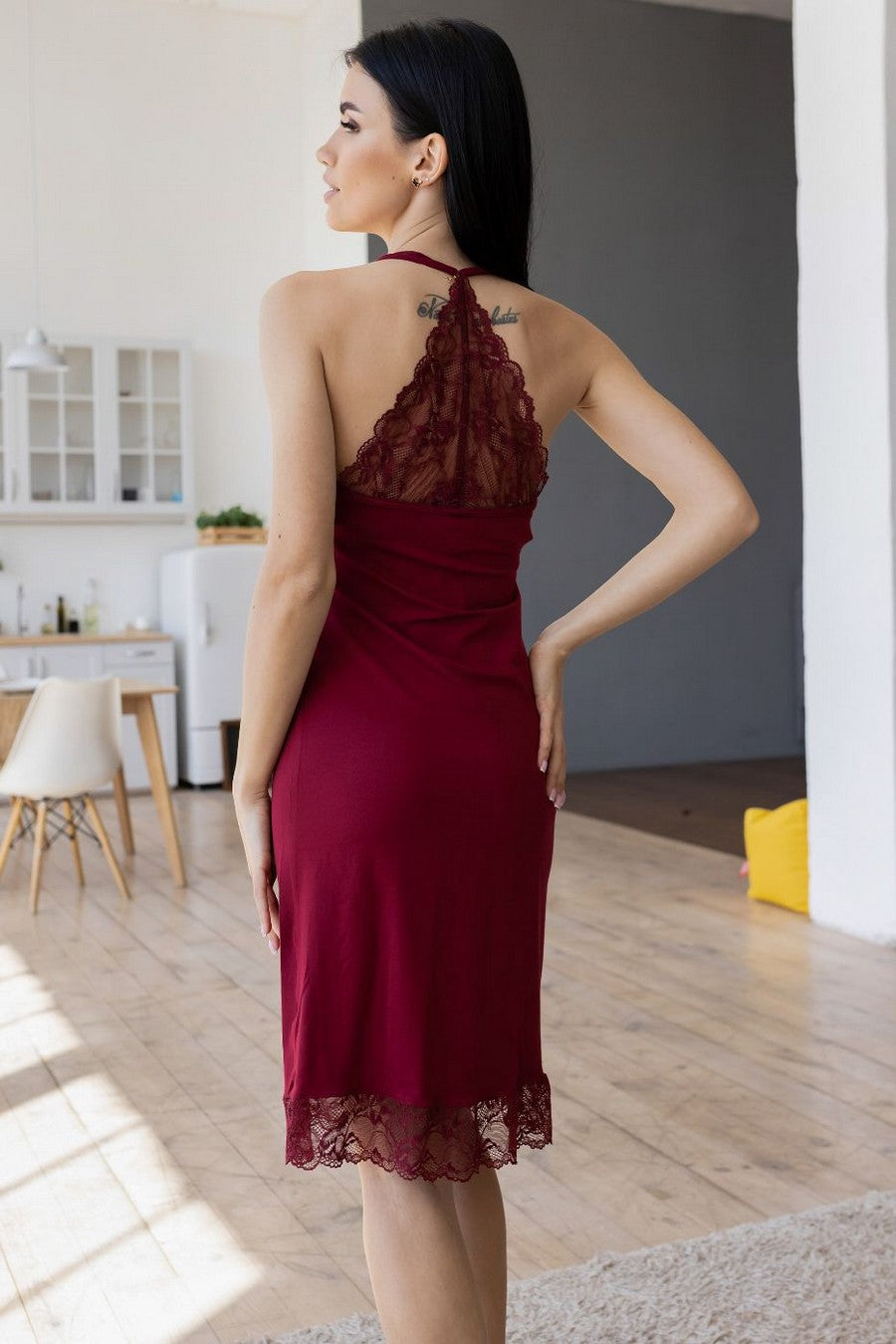 Ночная сорочка из вискозы Нм1200 dark red