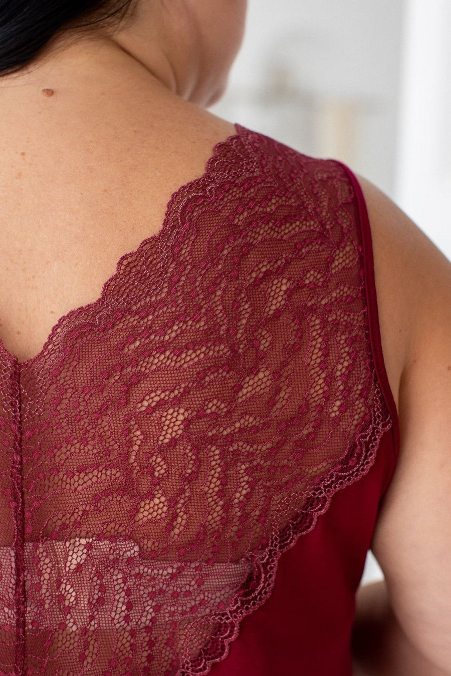 Ночная сорочка из вискозы Нм1220 dark red