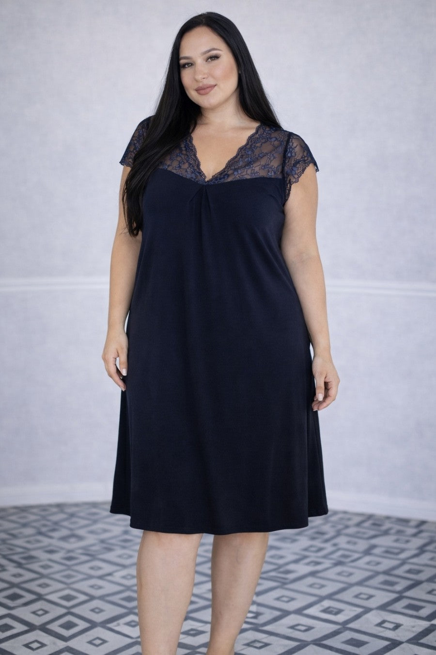 Нічна сорочка з віскози Нс1250 blue