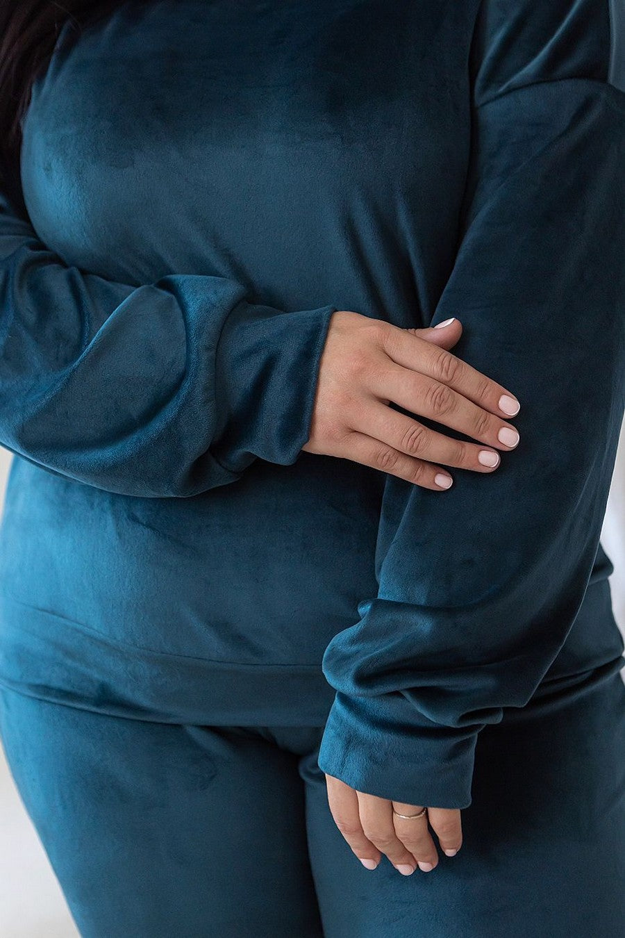 Пижама из велюра Пб1500 dark green