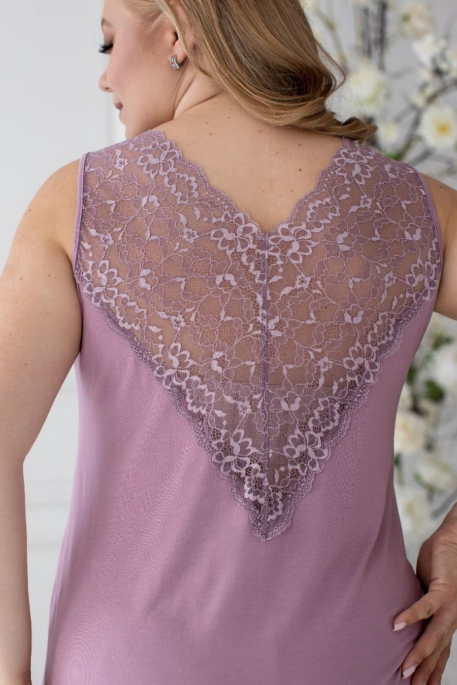 Пижама из вискозы с шортами Пф1220 lilac