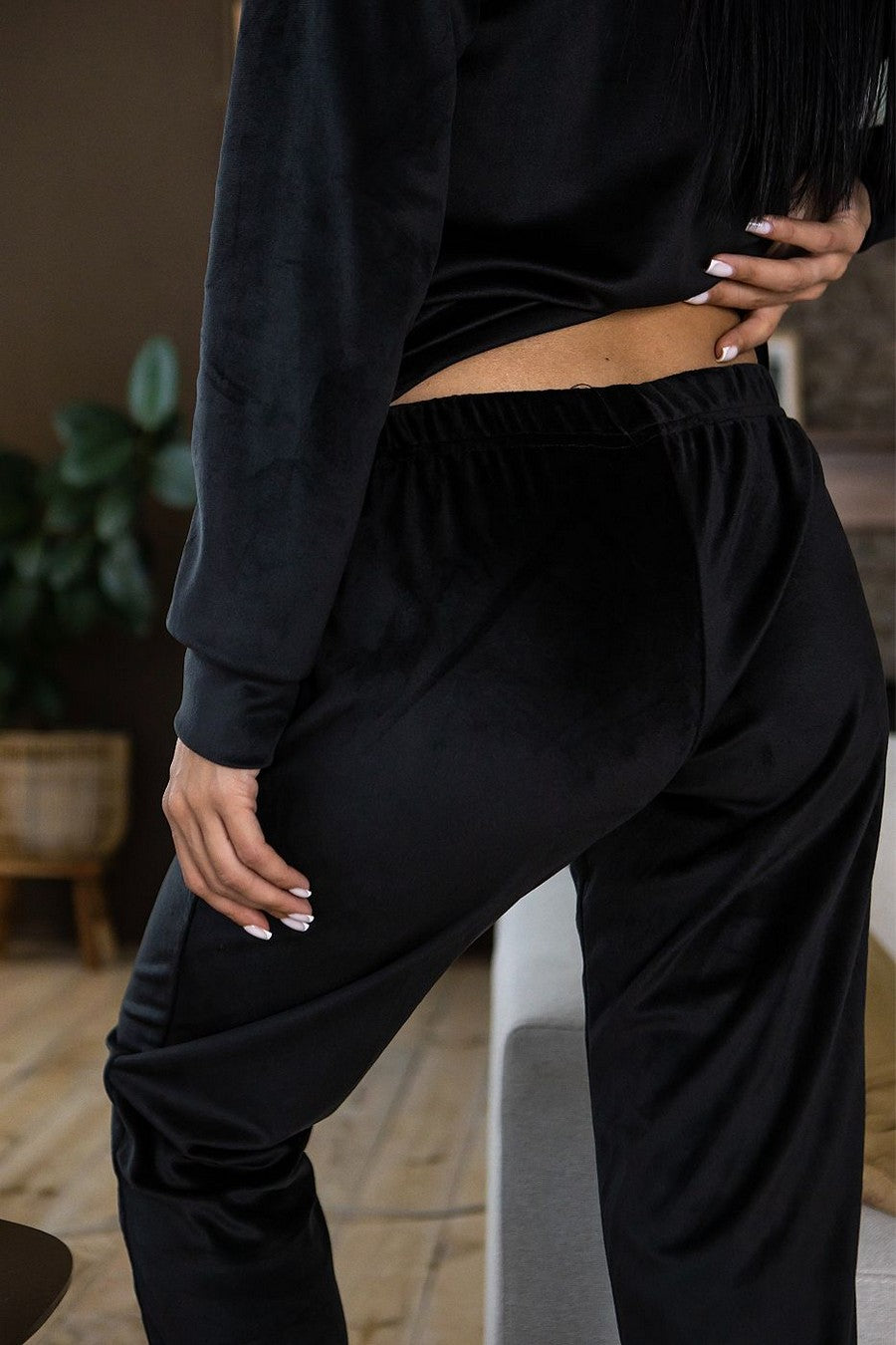 Пижама из велюра Пч1500 black