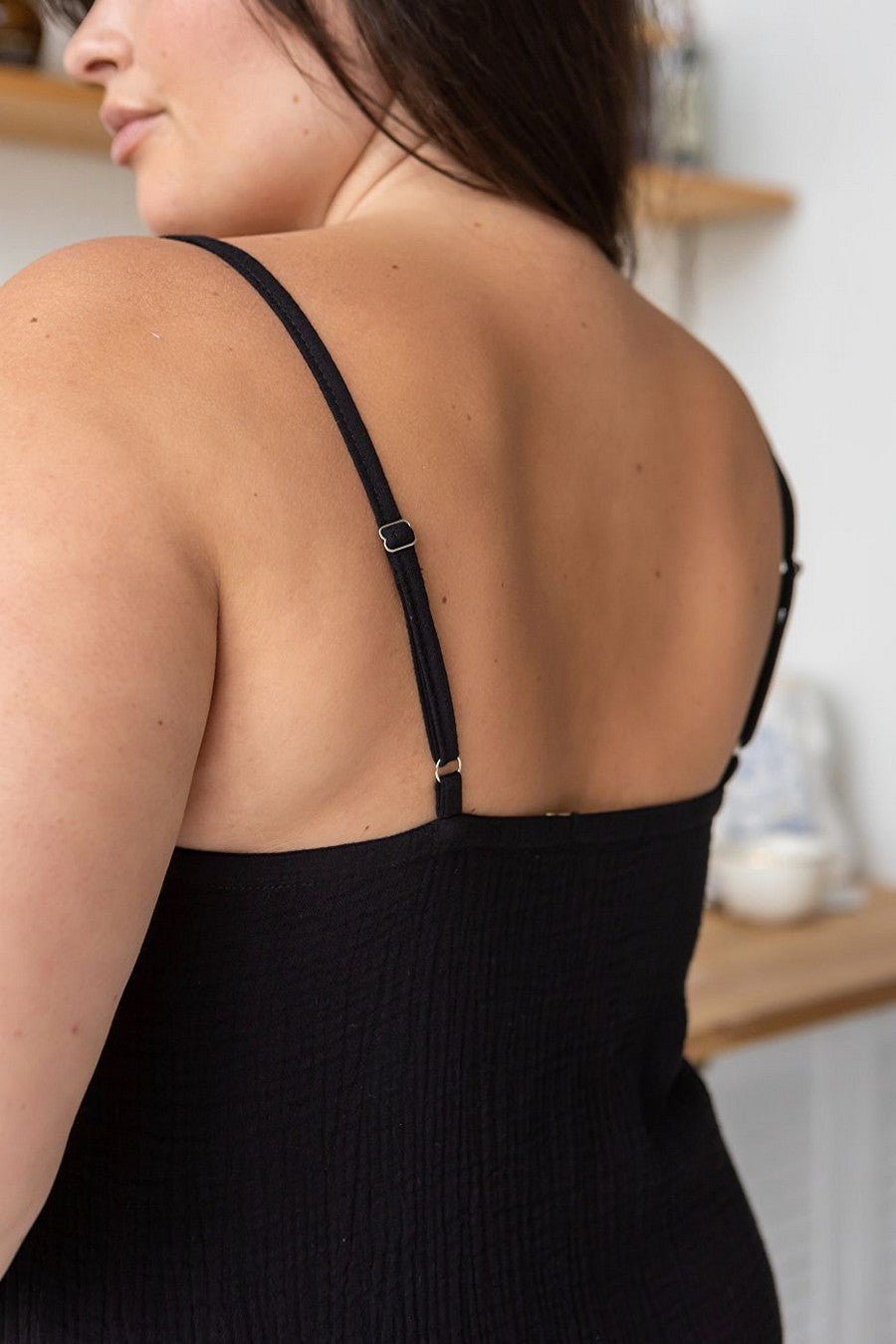 Муслиновая пижама с шортами Пч1808 black