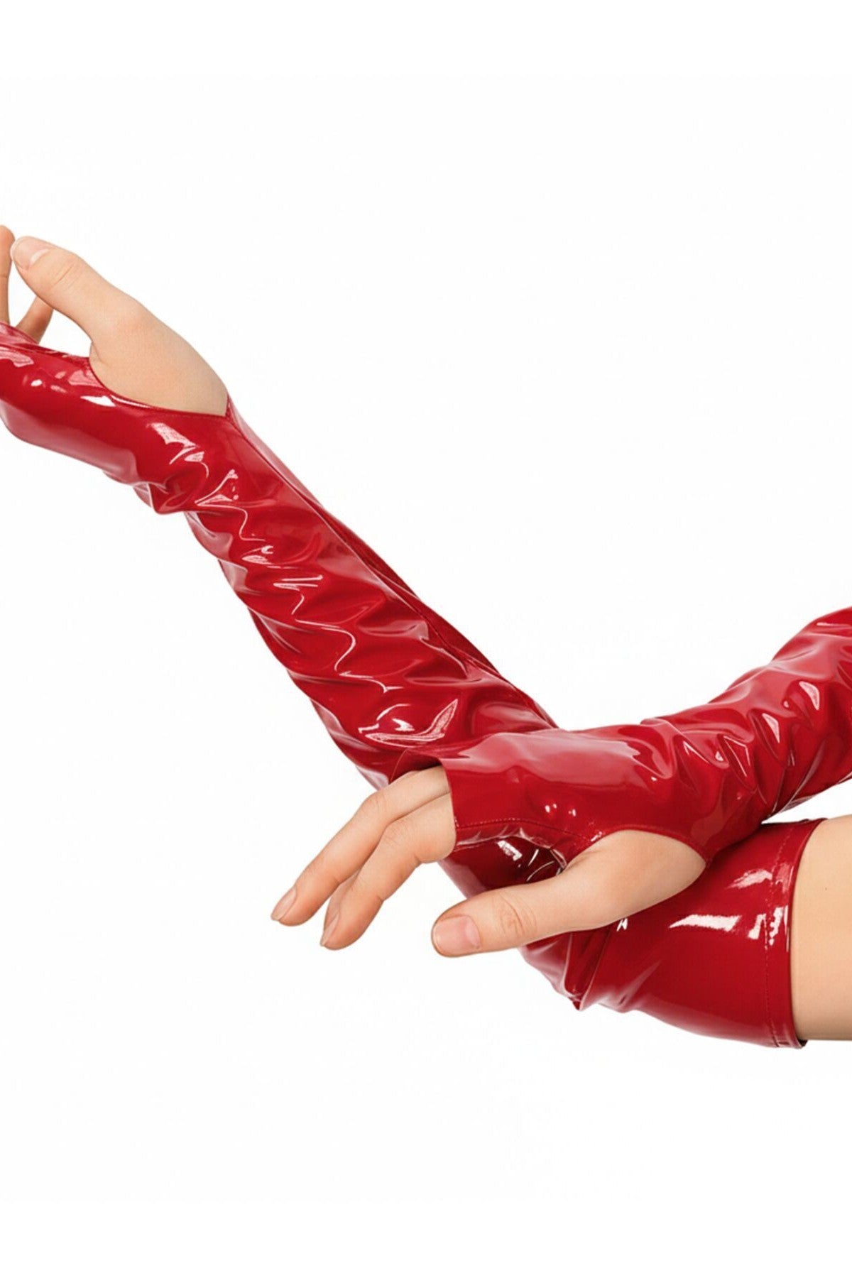 Лаковані мітенки Margo red Art of Sex