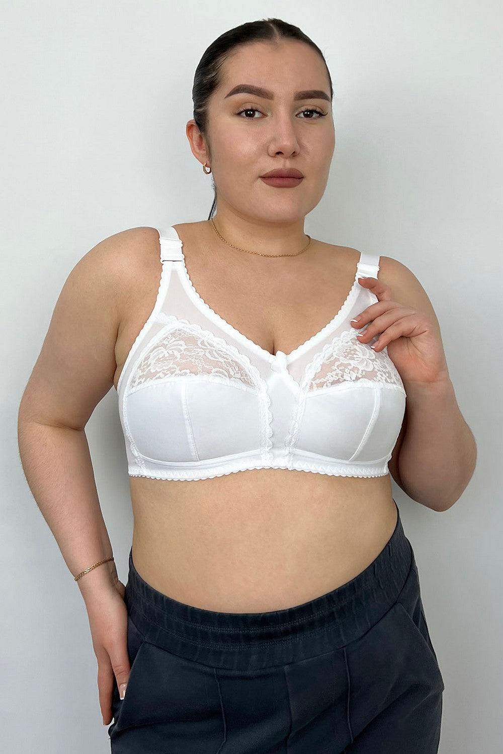 Мягкий бюстгальтер без косточек 111577 Classic white