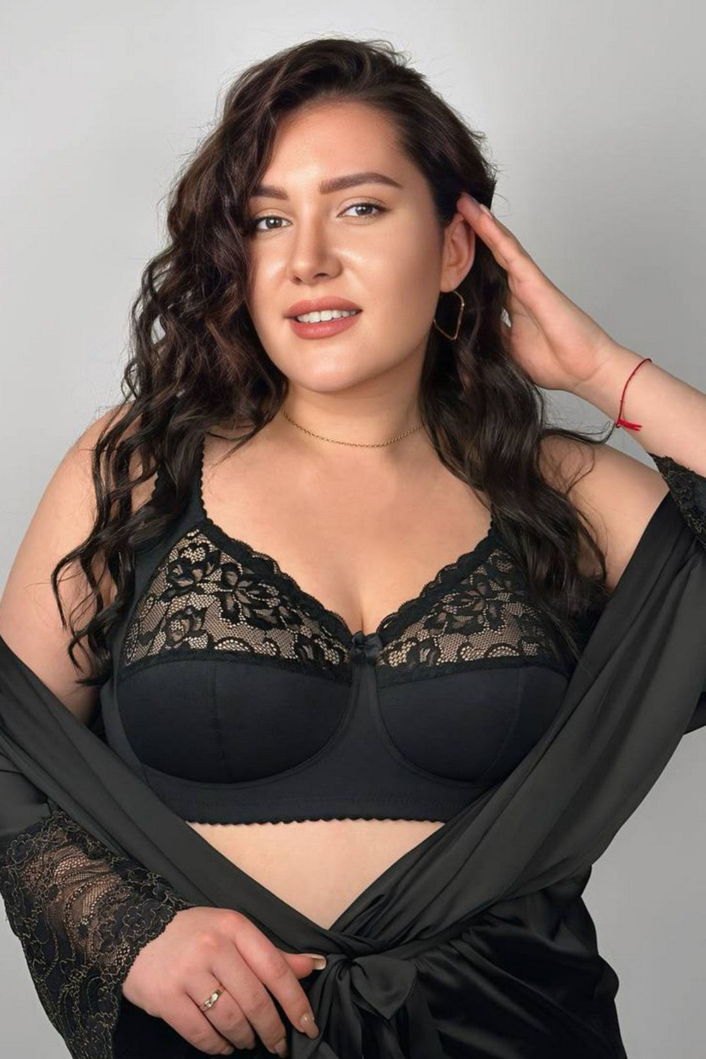 М'який бюстгальтер з мереживом 127400 Classic black