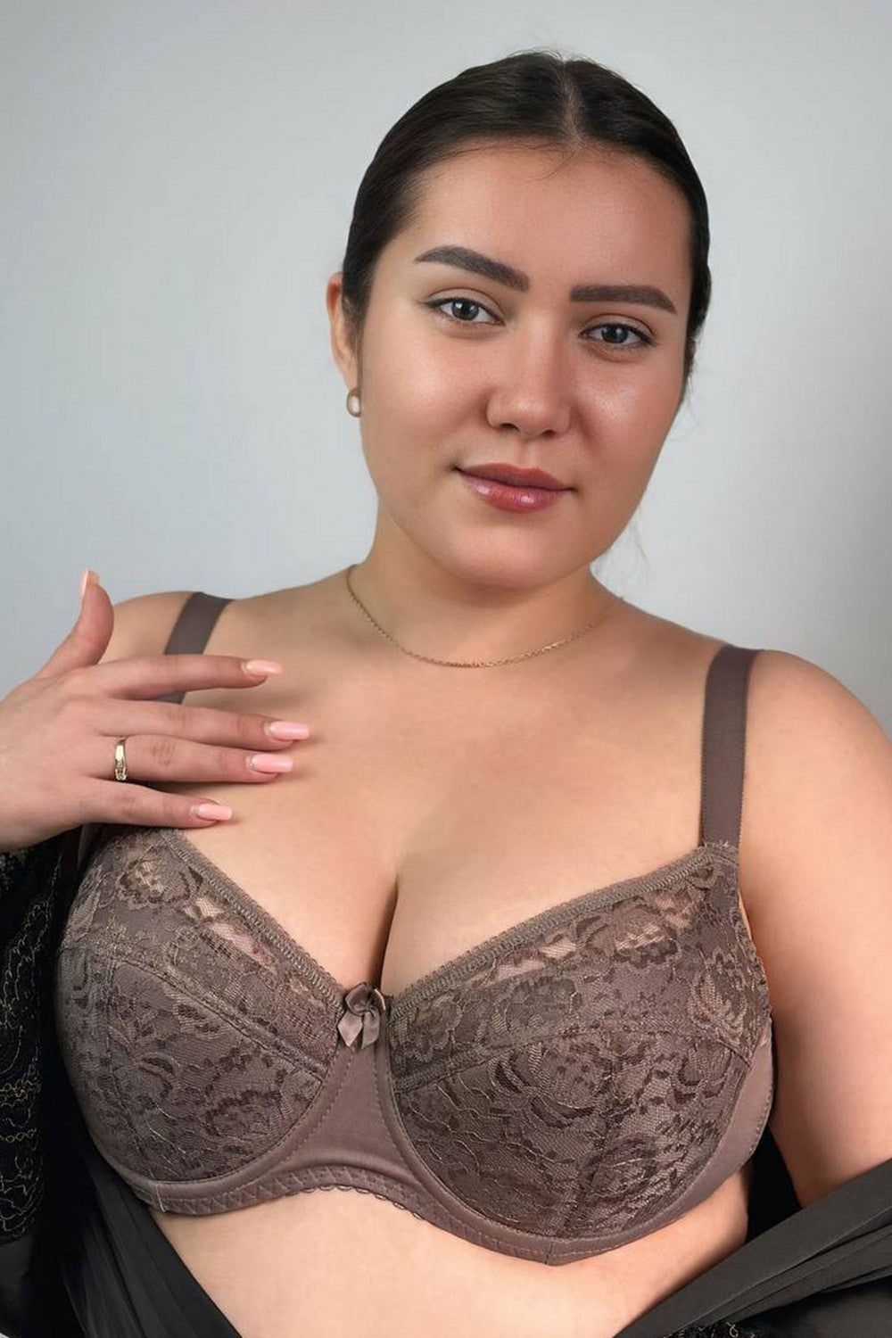 Уплотненный бюстгальтер из кружева 250811 Classic pepper