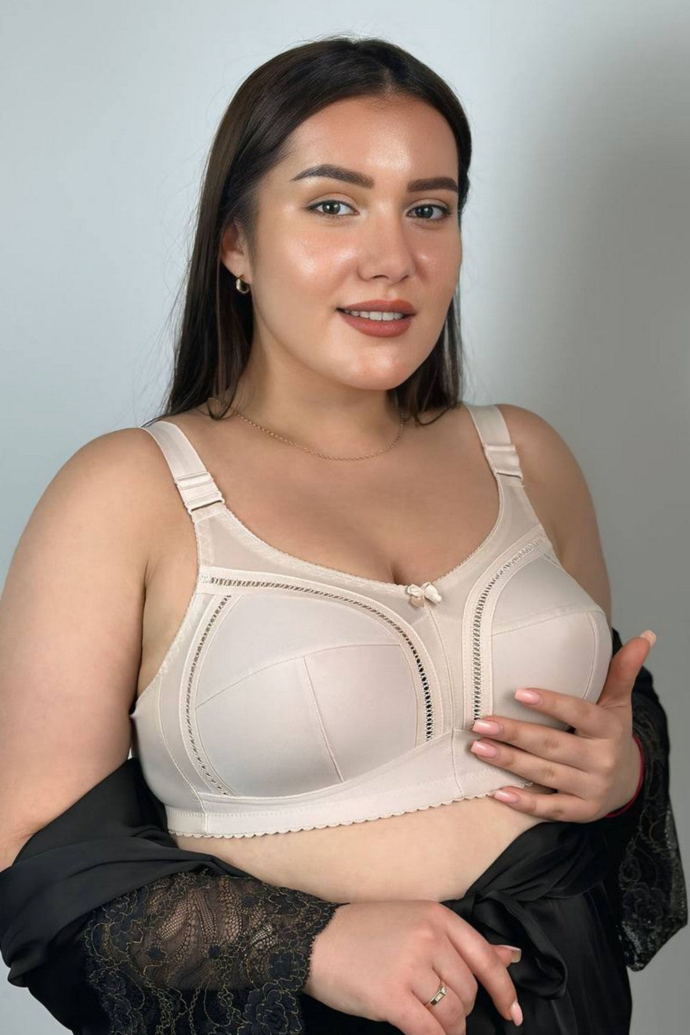 Бюстгальтер с мягкой чашкой 404175 Classic silver peony