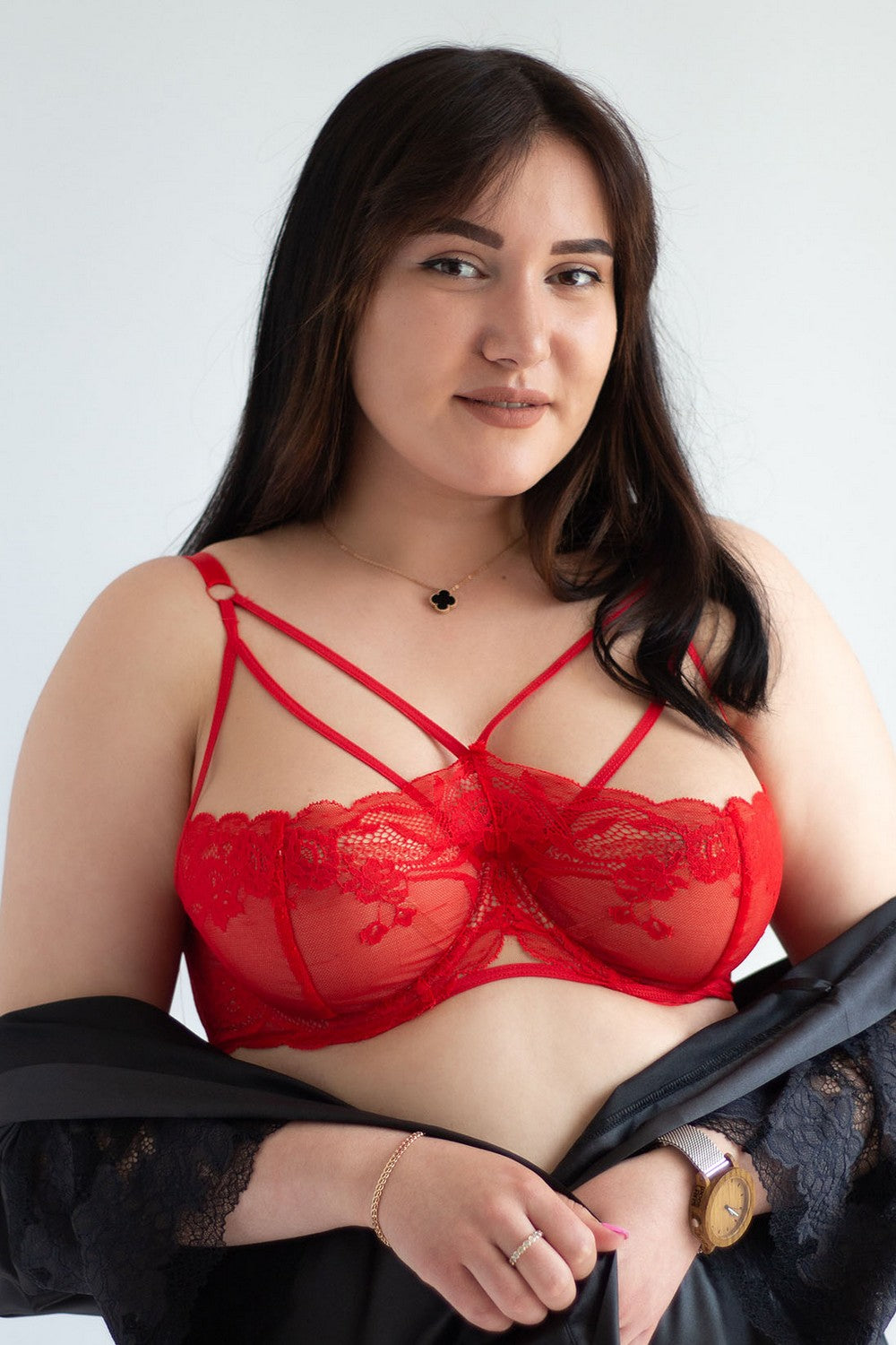 Мягкий бюстгальтер с ремешками Danielle soft Fantasy red