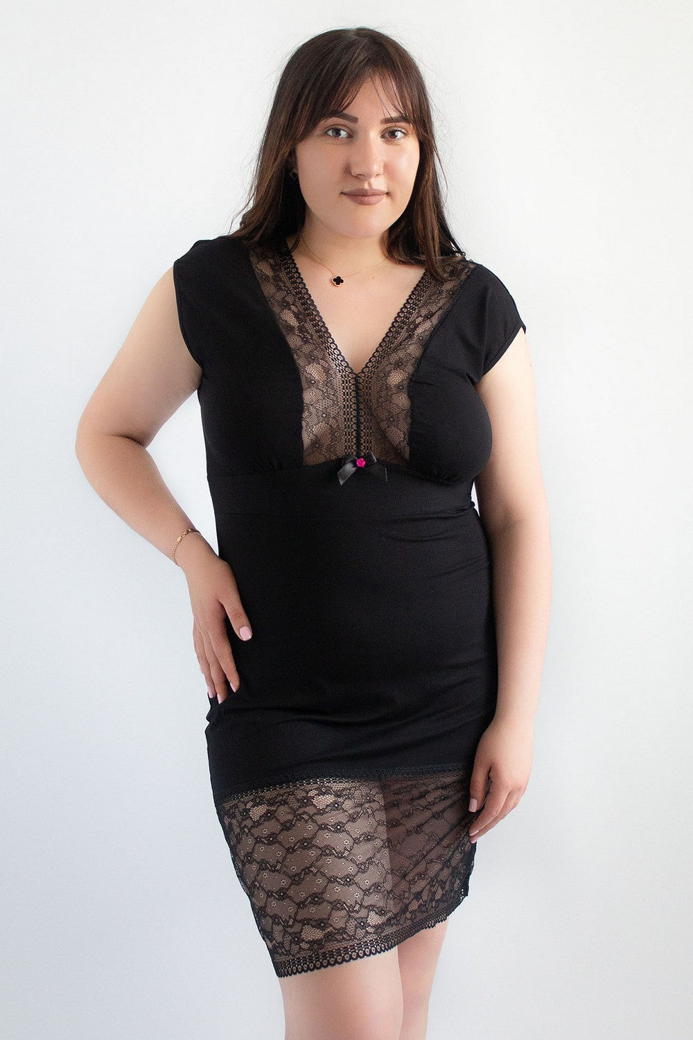 Ночная сорочка из вискозы Mara Home black