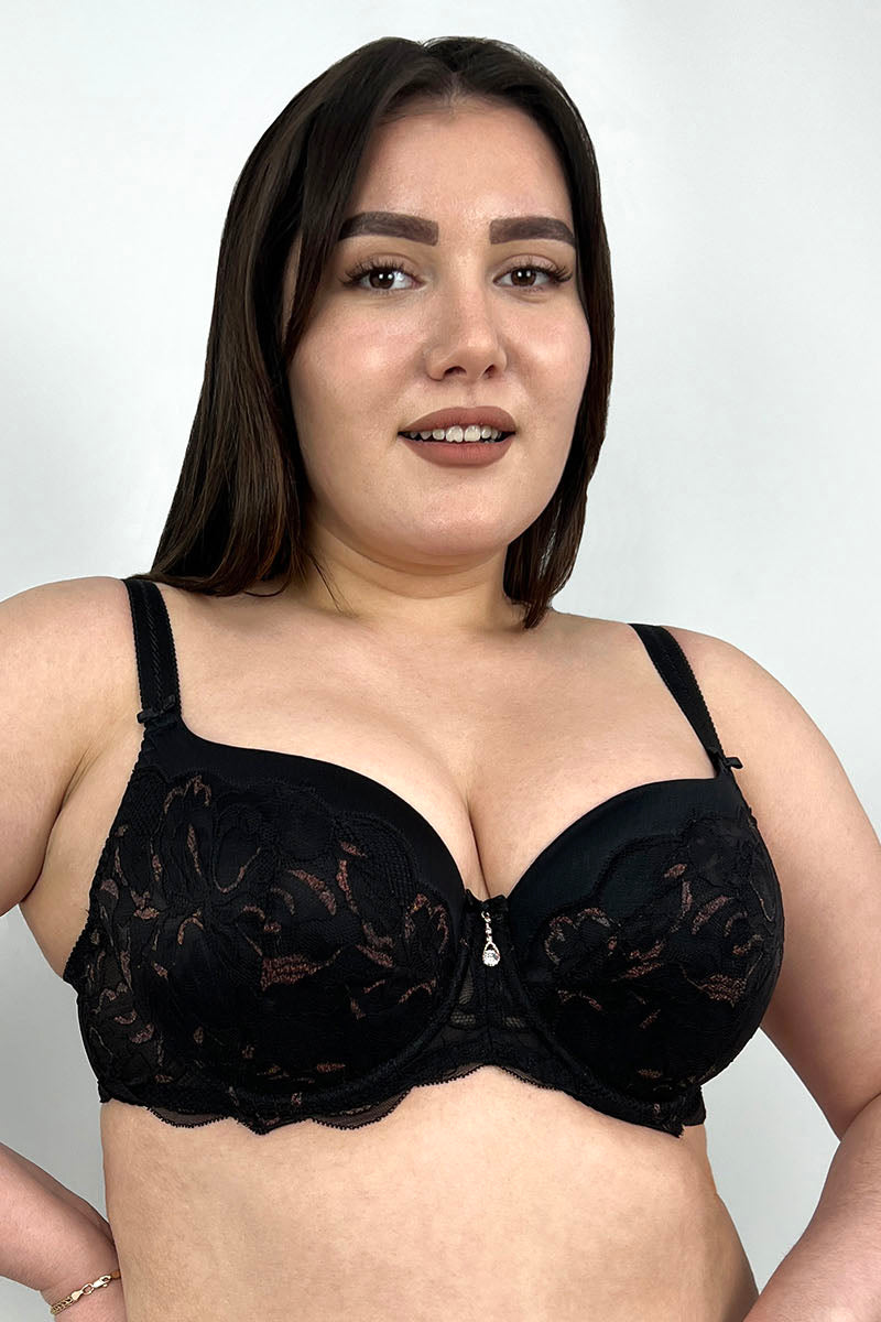 Бюстгальтер з ущільненою чашкою Olga full cup Fantasy black