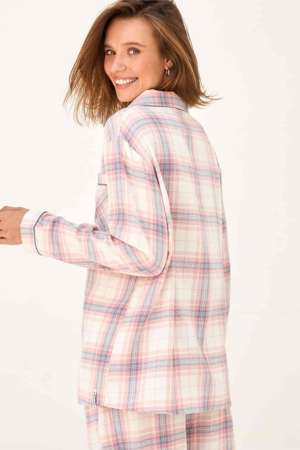 Піжамна блуза на гудзиках LH340-07 Rose Alps rose mix