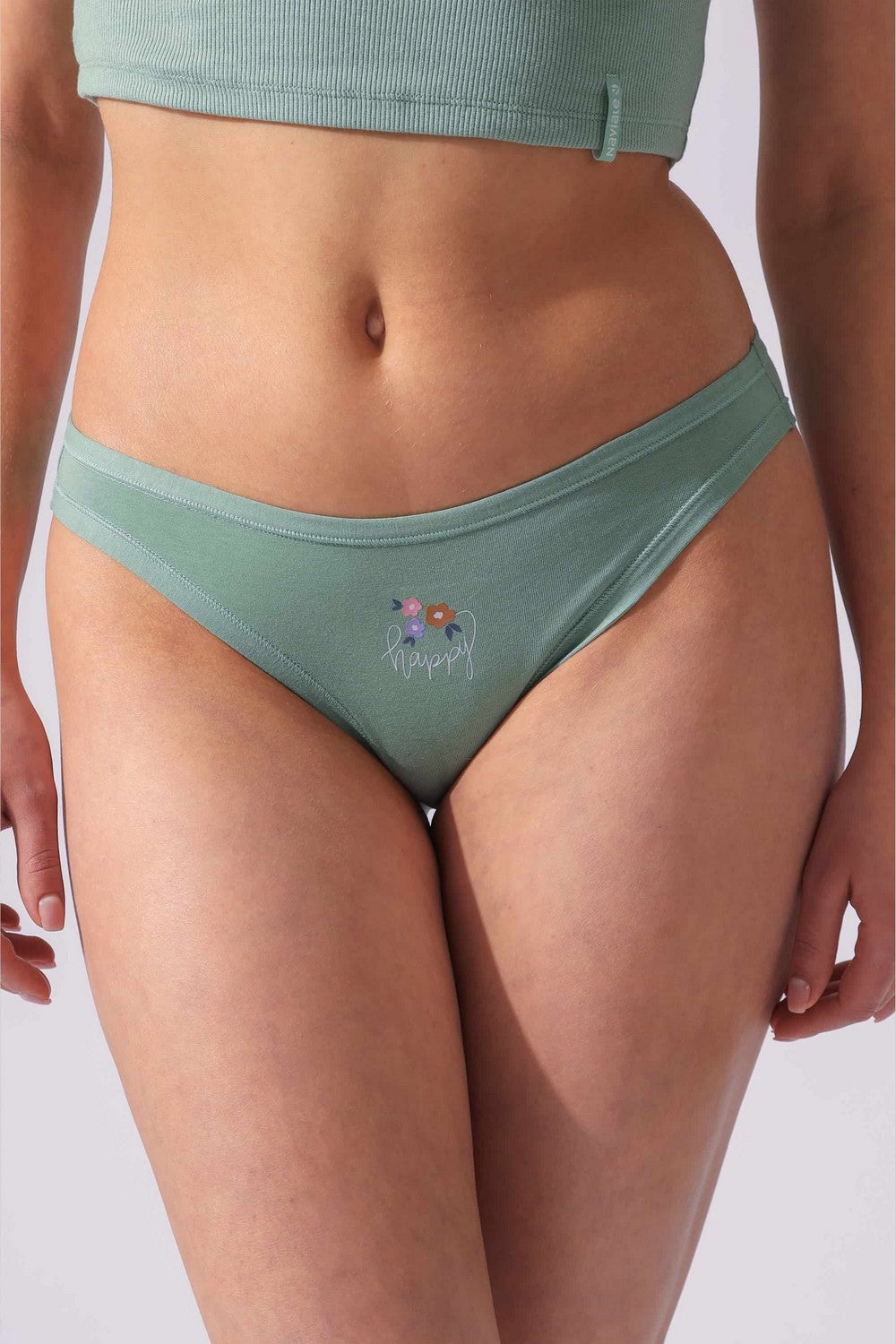 Трусики сліп із бавовни LU123-15 Africa (2 шт.) aqua/cream