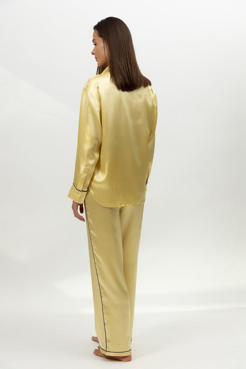 Пижамная блуза на пуговицах 251203-04 Lady panna cotta