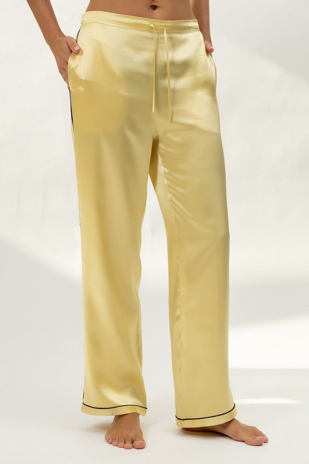 Пижамные брюки с карманами 251203-06 Lady panna cotta