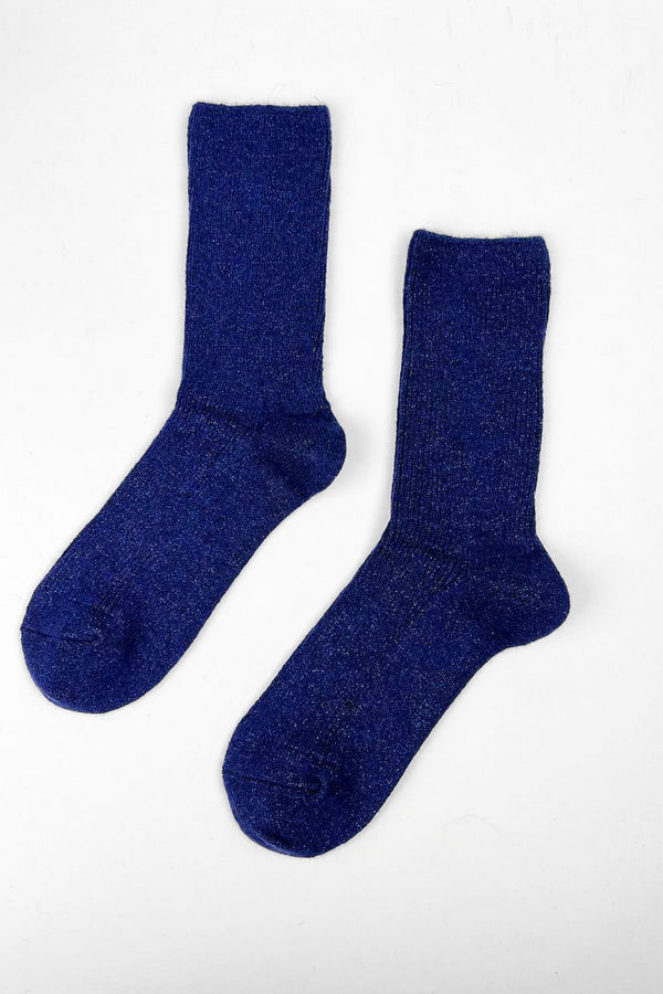 Шерстяные носки с люрексом indigo 1046