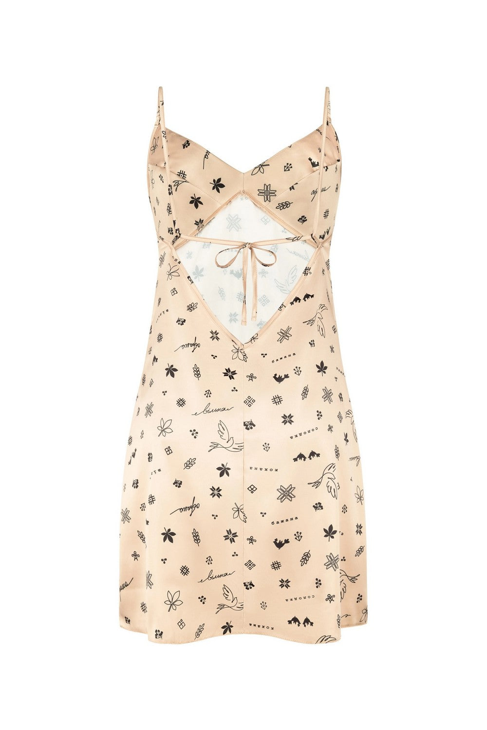 Ночная сорочка с принтом 806-6095 beige