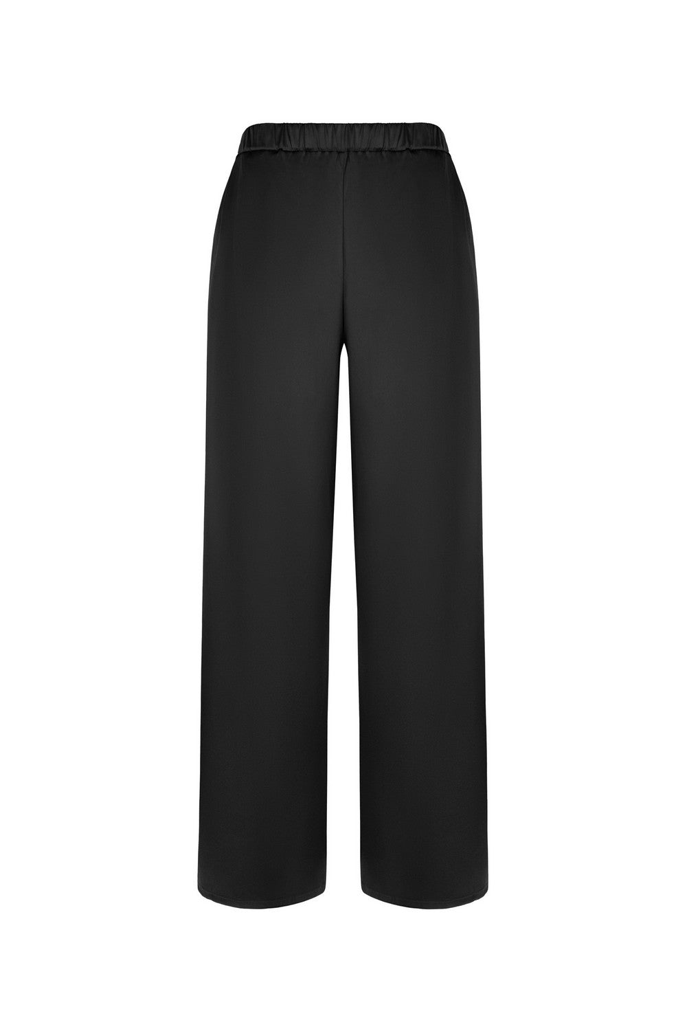 Сатинова піжама зі штанами 806-6211 black/beige