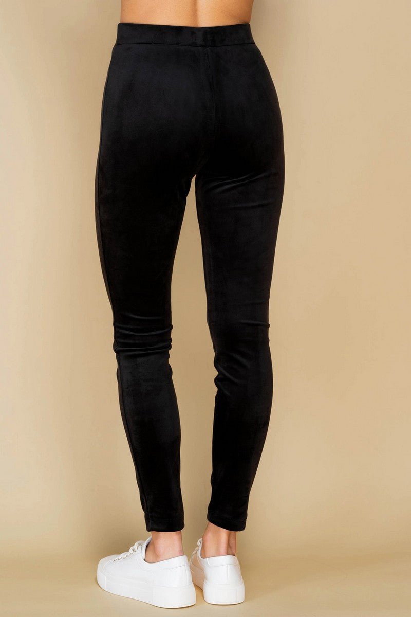 Домашні штани з велюру 807-6227-1 black