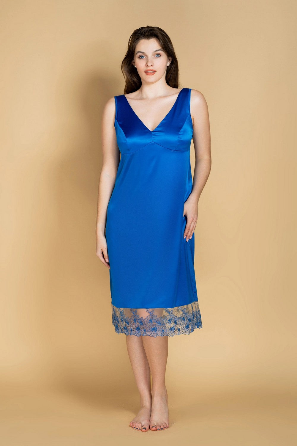 Ночная сорочка из сатина 811-6040 blue