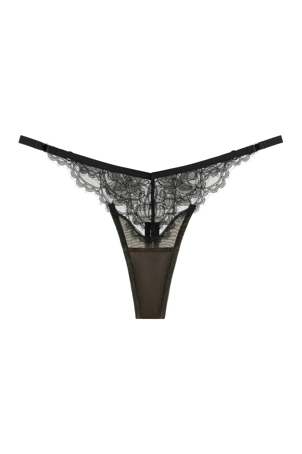 Стрінги з тонкими боковинками 814-14 black