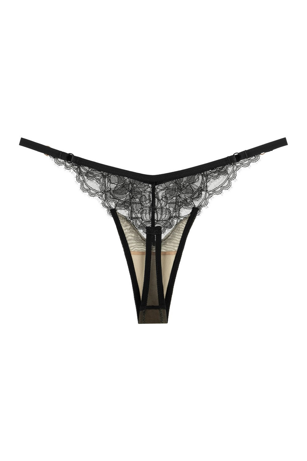 Стрінги з тонкими боковинками 814-14 black