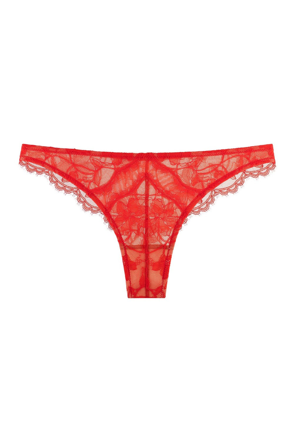 Мереживні трусики бразиліана 814-20 red
