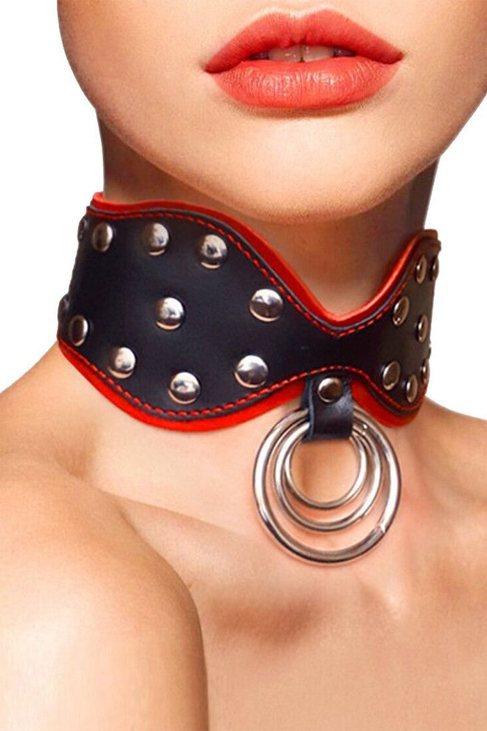 Кожаный ошейник Collar Butterfly