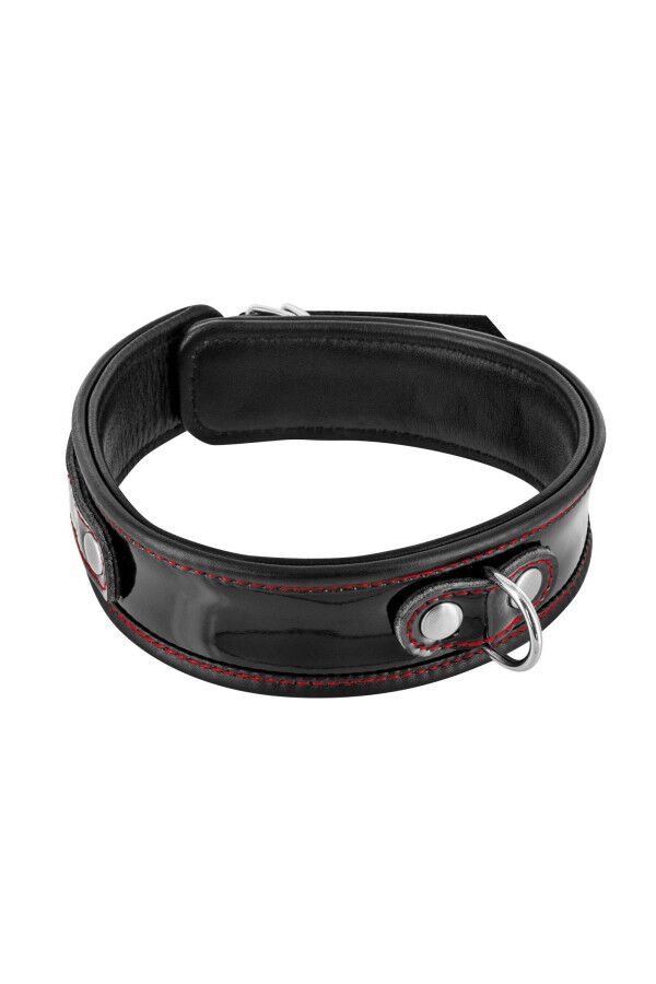 Шкіряний ошейник Premium Patent leather choker Fetish Tentation