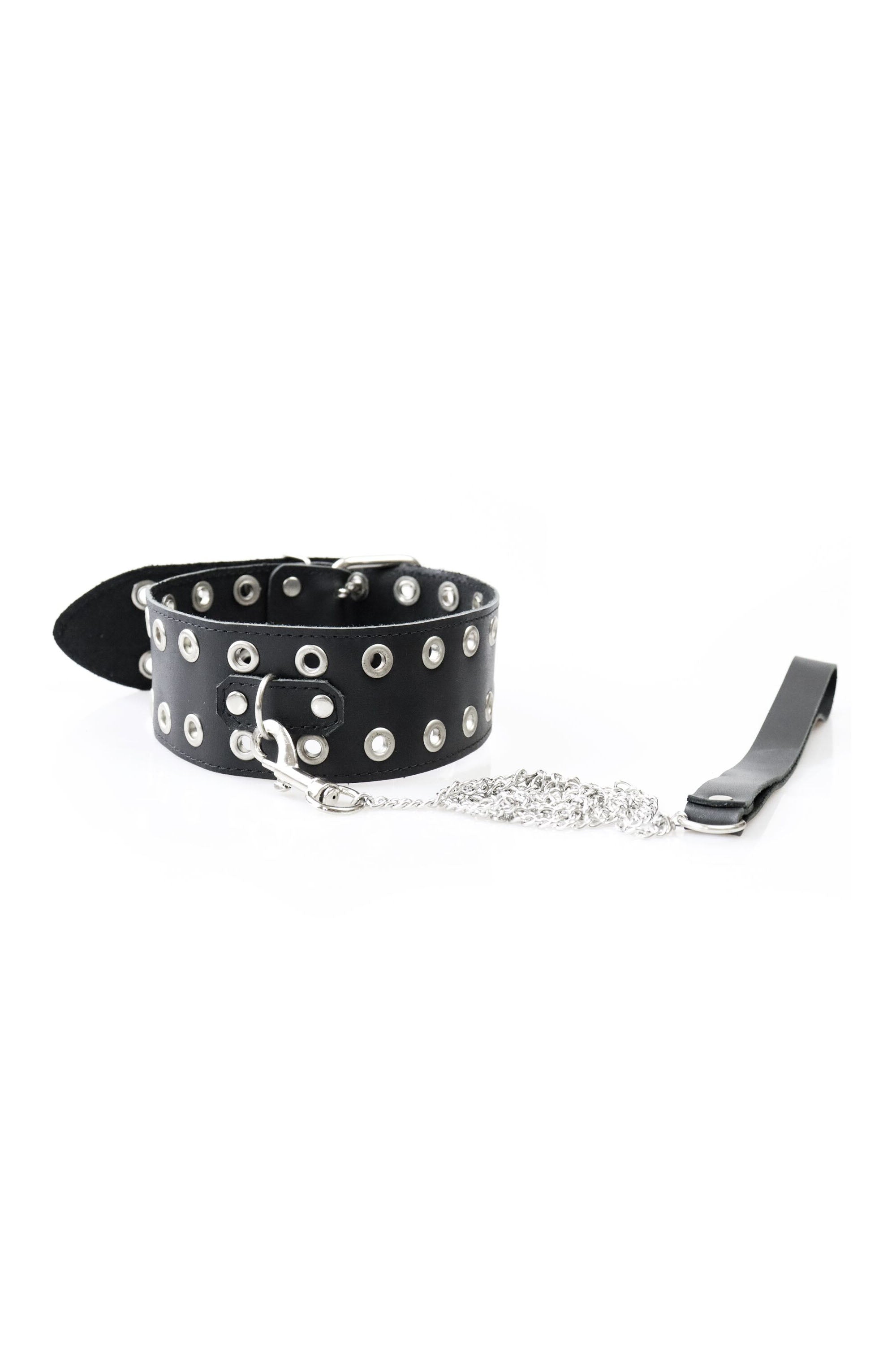 Кожаный ошейник с поводком Tessa