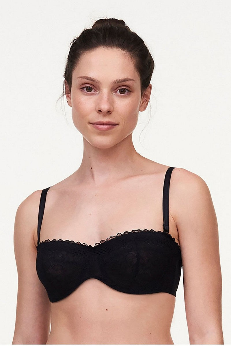 Бюстгальтер со съемными бретелями 40L8 Pila black