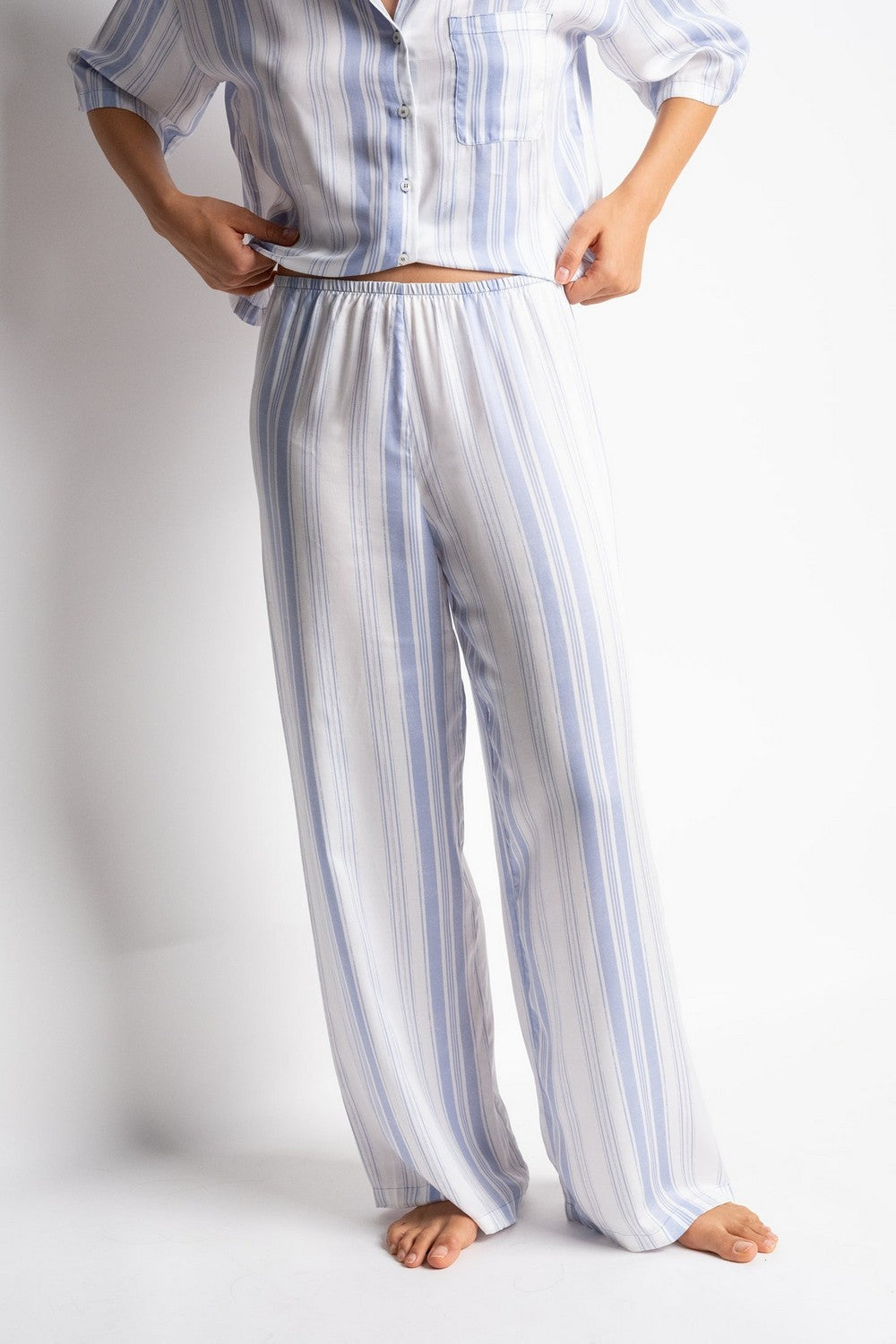 Пижамные брюки в полоску TH09 Chloe stripes print